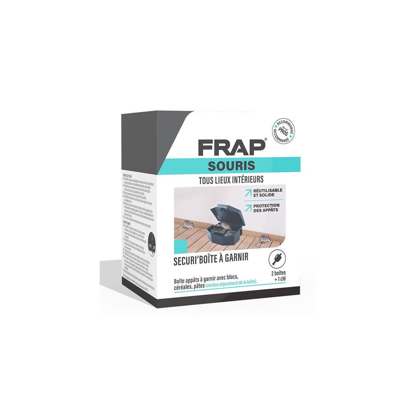 FRAP Securi'Boîte Duo 2 Boîtes à Appât Souris - Tous Lieux Intérieurs