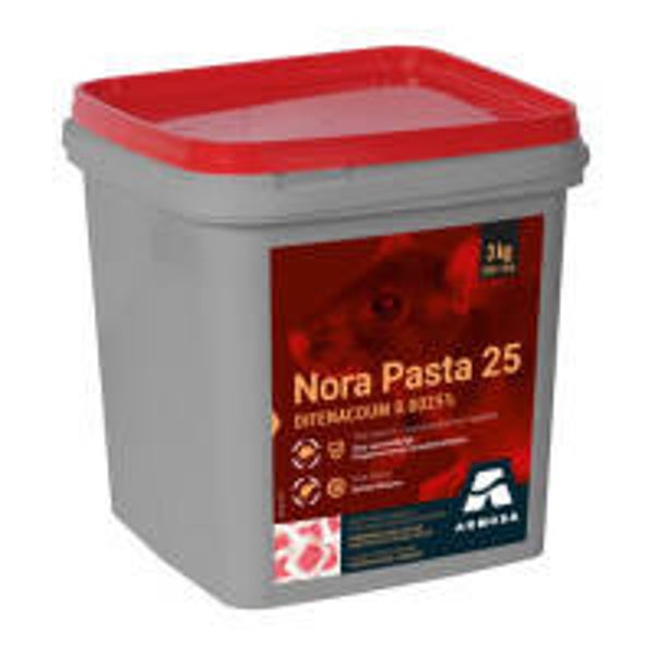 Nora Pasta 25 3kg - Pâtes d'appât pour rats et souris