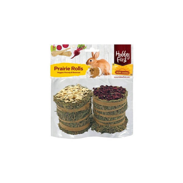 Prairie Hay Rolls Veggies 2 pièces - Rouleaux de foin pour rongeurs