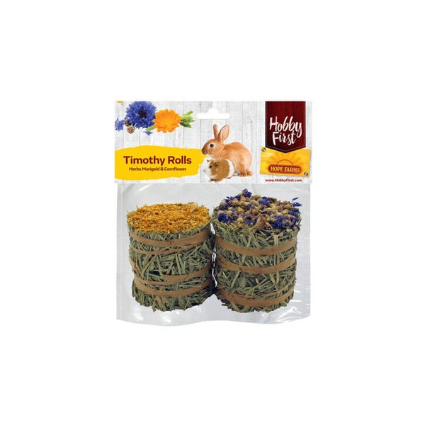 Timothy Hay Rolls Herbs 2 pièces - Rouleaux de foin pour rongeurs