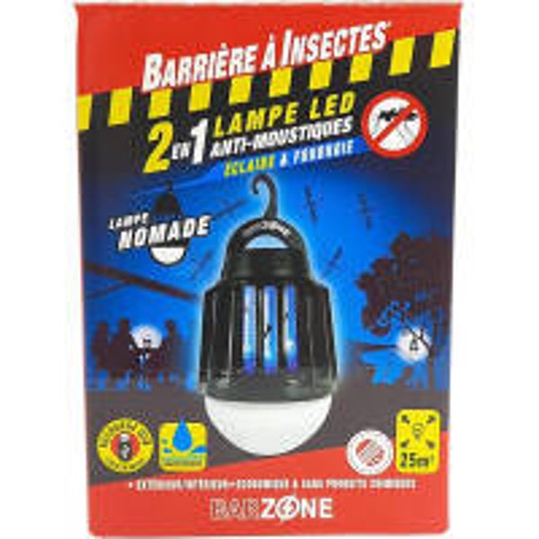 Barrière Insect Lampe LED 2 en 1 - Contre les moustiques