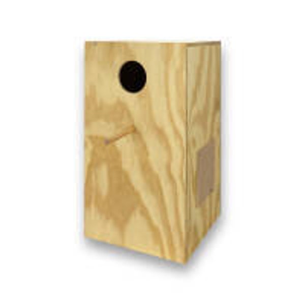 Nichoir vertical pour grandes perruches 25x25x45 cm