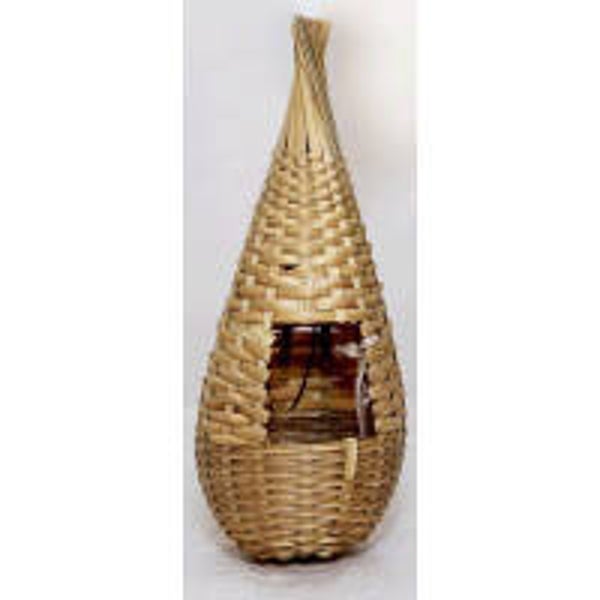 Nid exotique poire en osier - 25x11 cm
