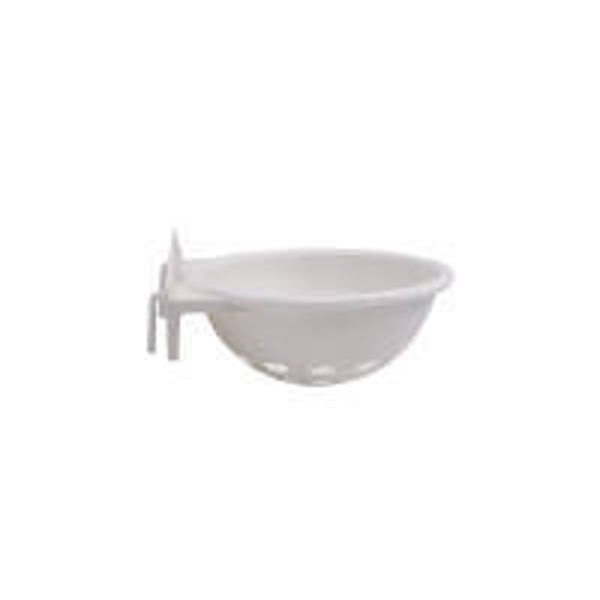 Nid en plastique gris recyclé avec crochets 12cm x 5 cm