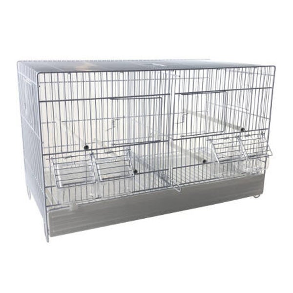 Cage 55cm laquée en blanc