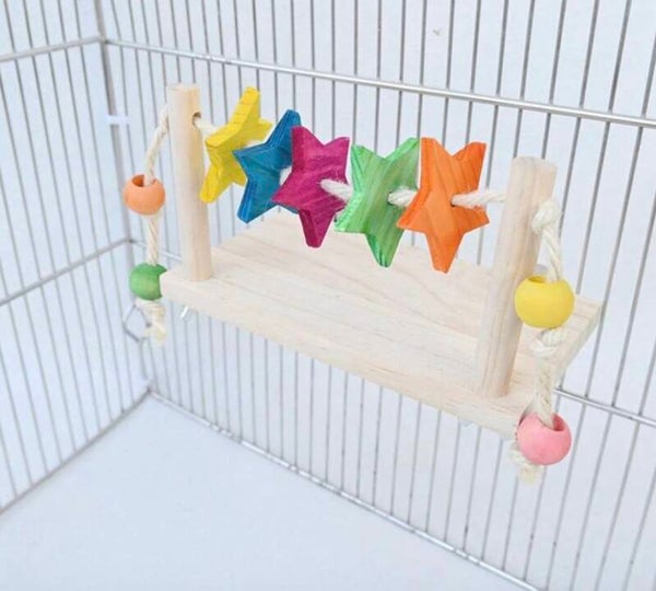 Passerelle avec jeux