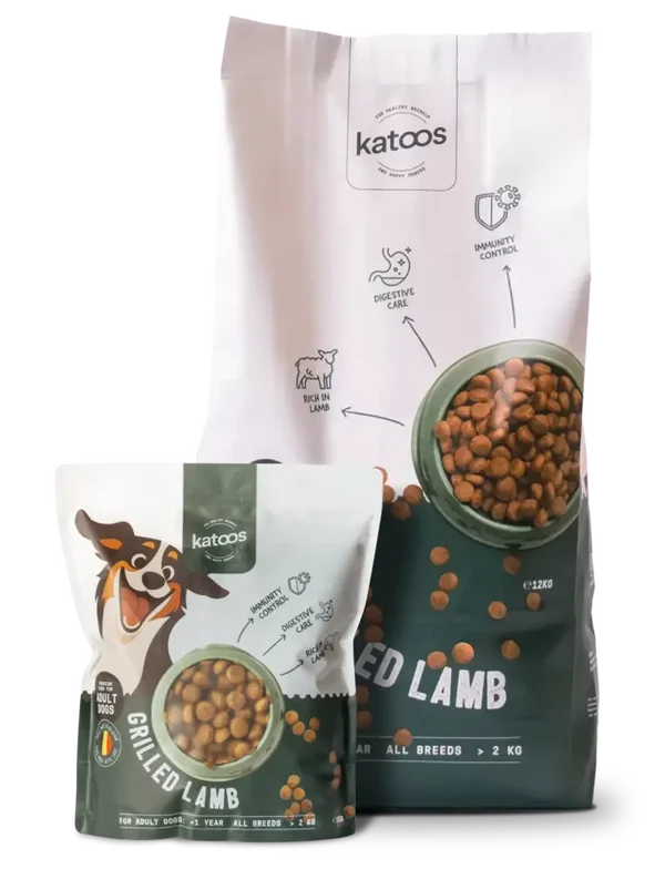 Grilled Lamb croquettes pour chien à l'agneau 12kg KATOOS