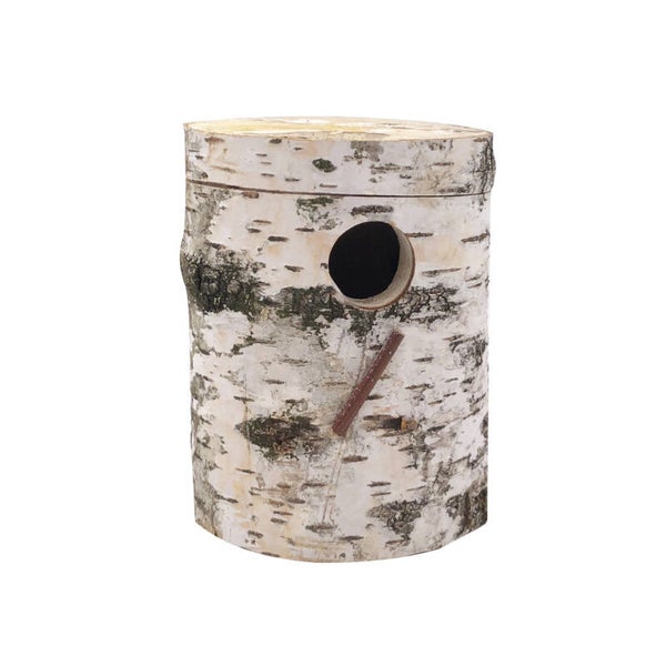 Nid en bouleau pour perruches 20x14cm