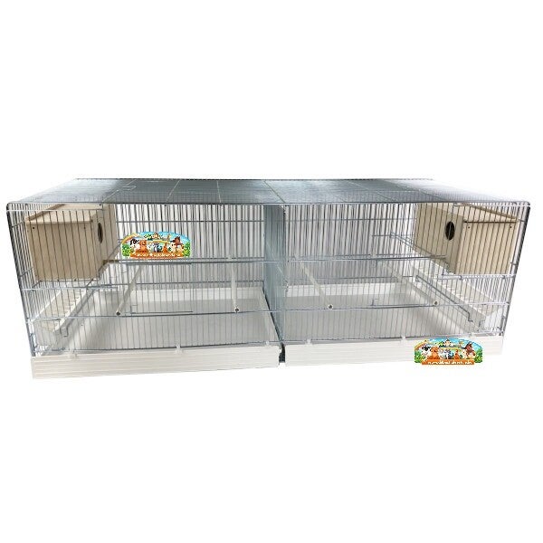 Cage Domus-Molinari 120x40cm chromée avec nid incorporé