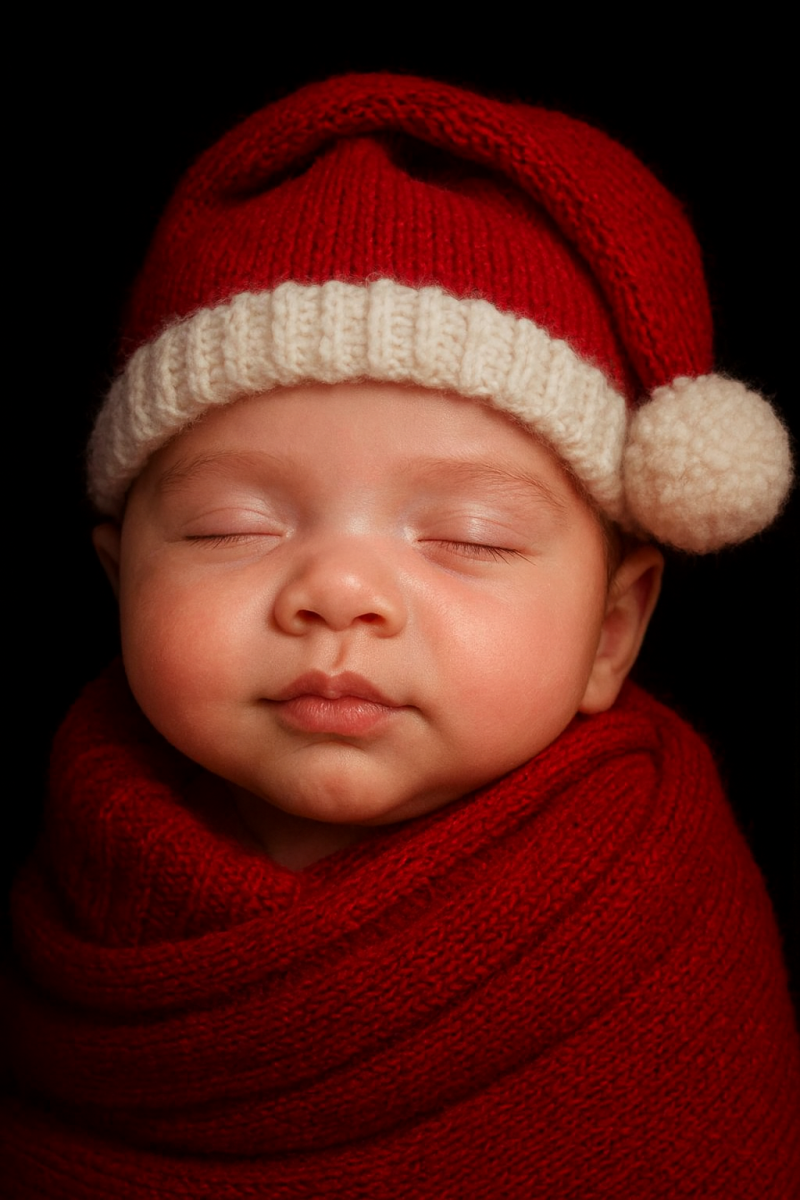 Realistische 8K babyfoto van 3Decho