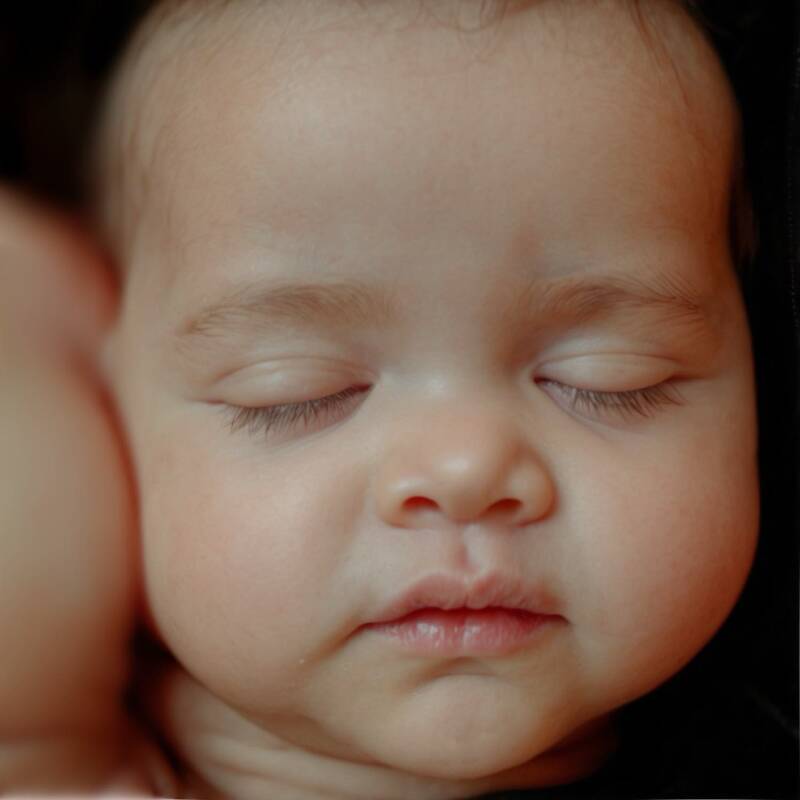 Realistische 8K babyfoto van 3Decho