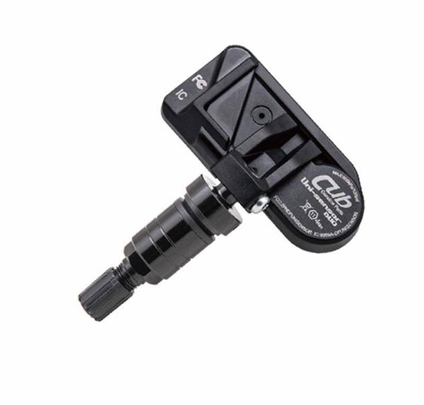 CUB Dual Sensor 315/433 MHz Clamp-in Black valve EJ PROGRAMERAD