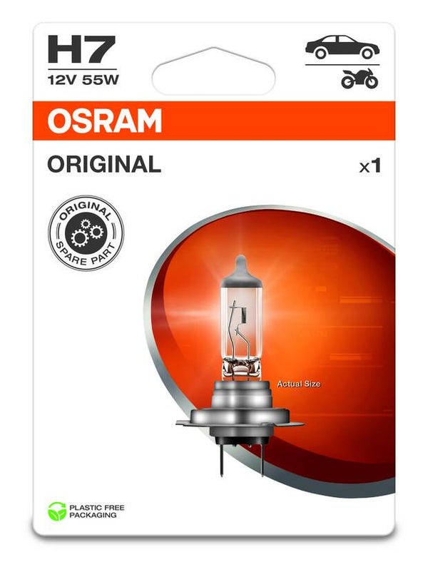 Halogenlampa H7 Original 12V 55W 1-p