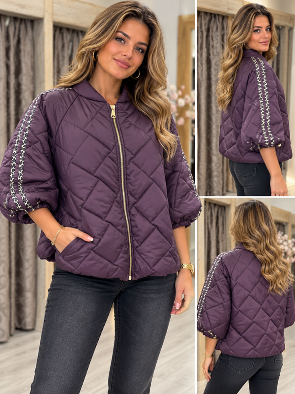 Chique Quilted Bomberjack ( one size ) meerdere kleuren