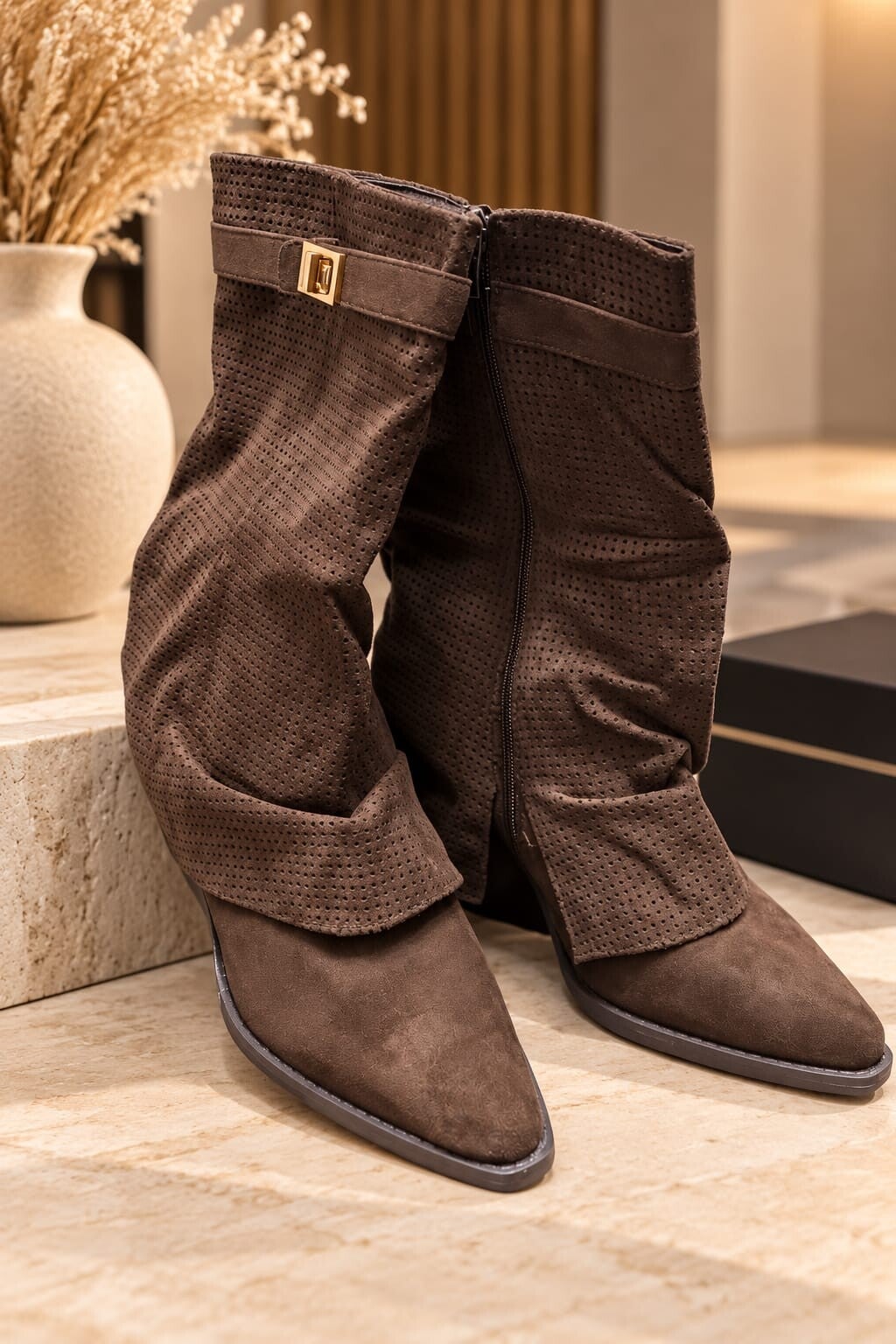 Vintage Chic Boots – Chocolate Brown