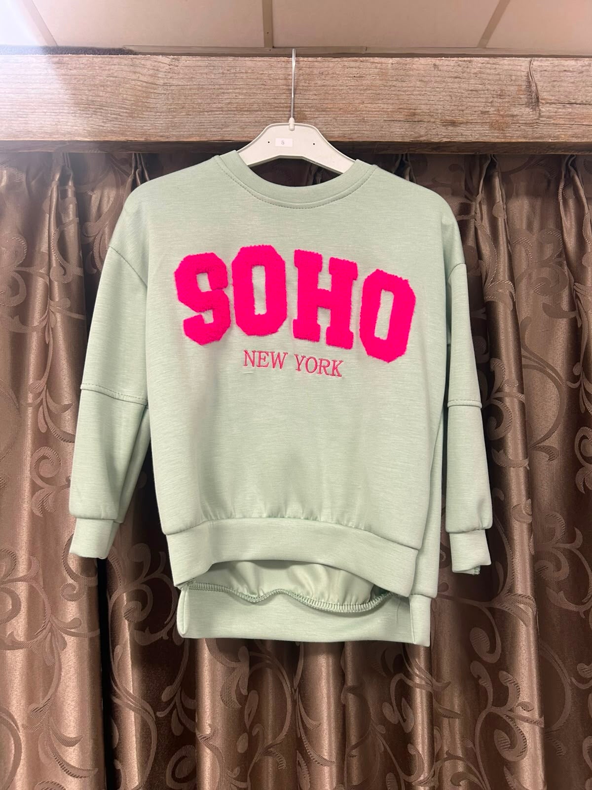 Soho meisjes trui groen/roze