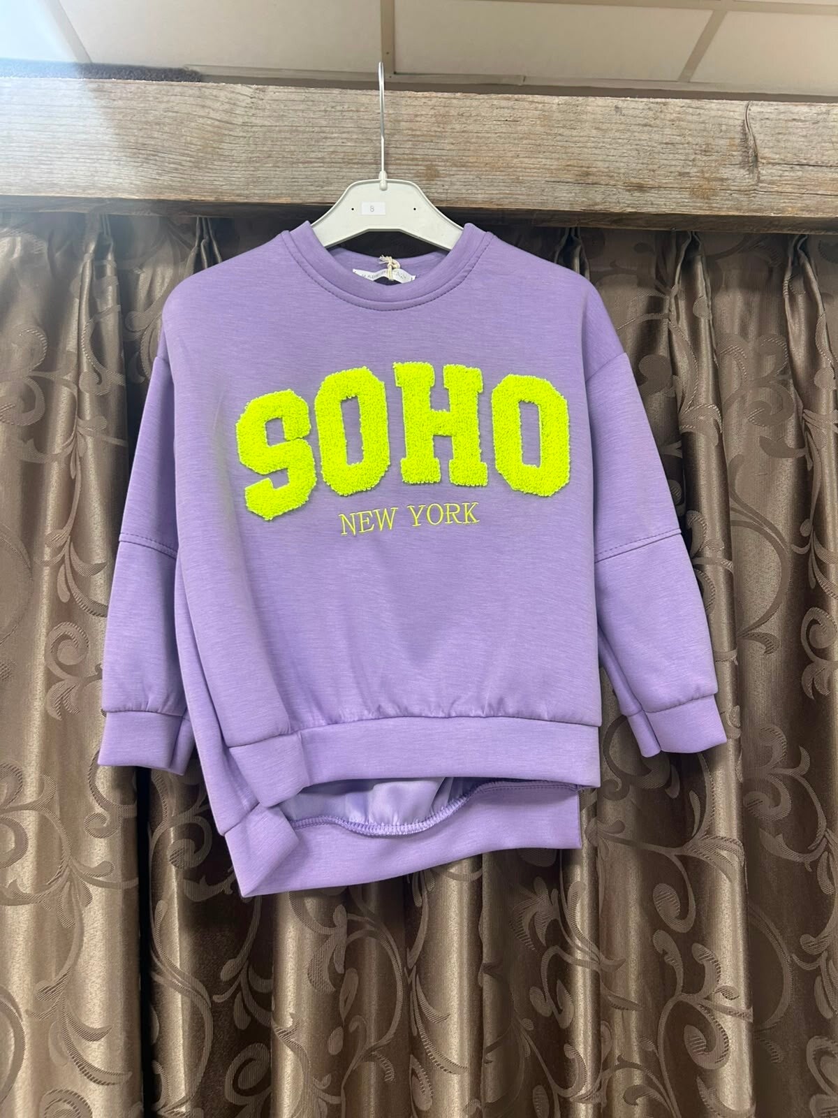 Soho meisjes trui paars/geel