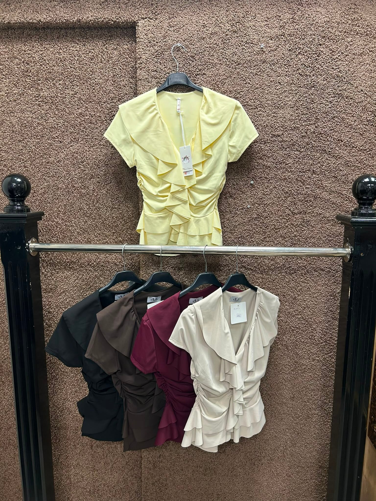 Top met V-hals One Size (meerdere kleuren)