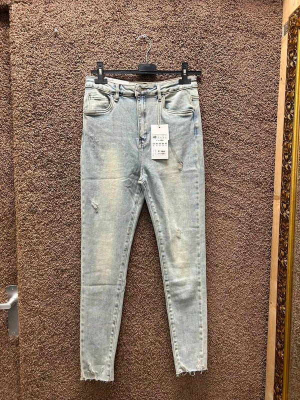 Spijkerbroek blauw washed