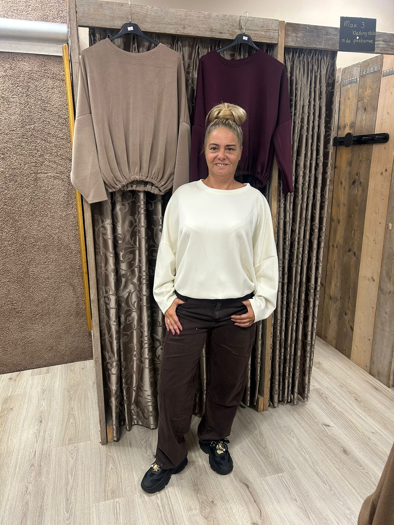 Dames trui Crop One Size (meerdere kleuren)