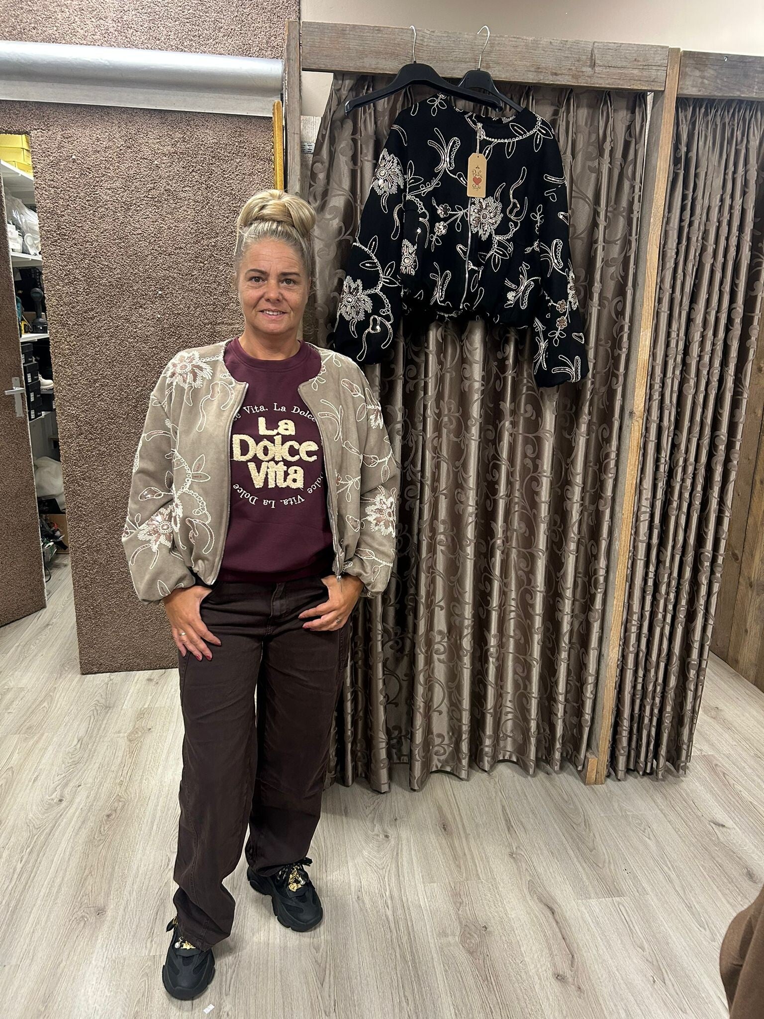 Dames jas Bloemen One Size (meerdere kleuren)