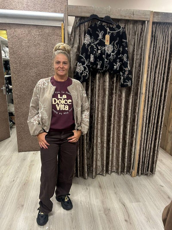Dames jas Bloemen One Size (meerdere kleuren)
