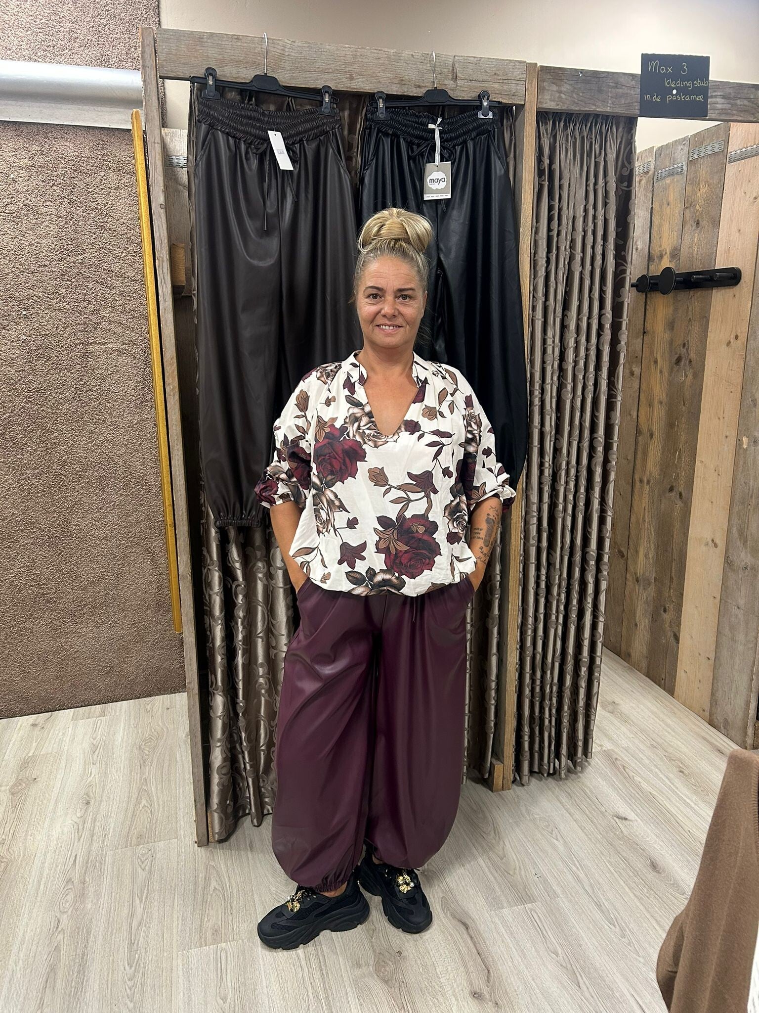 Dames Ballon Broek PU One Size (meerdere kleuren)
