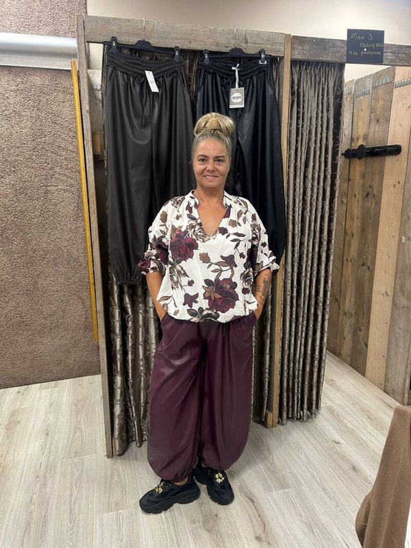 Dames Ballon Broek PU One Size (meerdere kleuren)