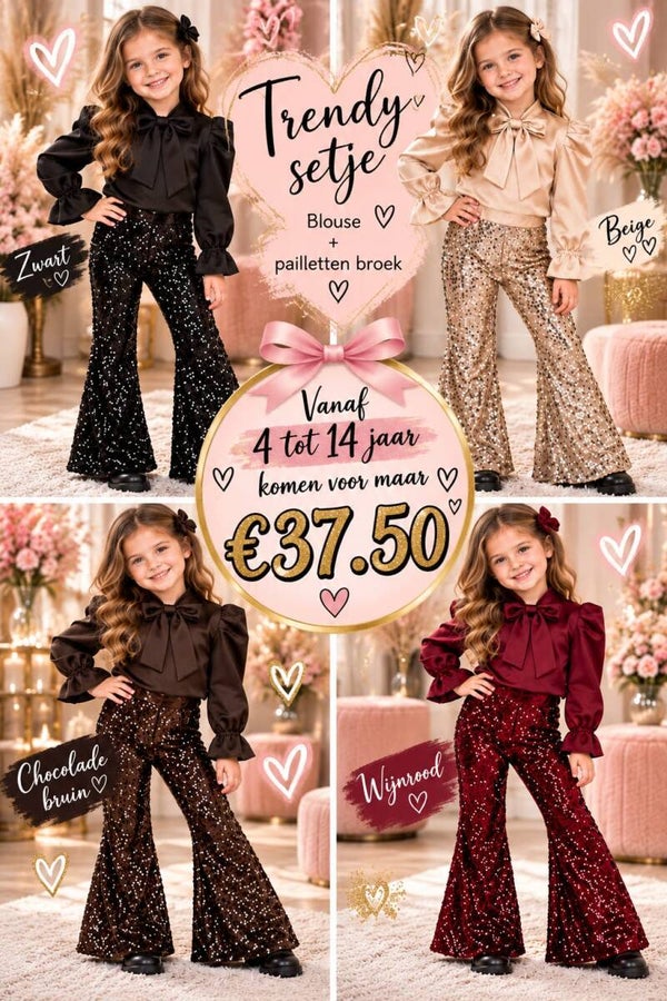 Glitter pakje ( 4 kleuren )