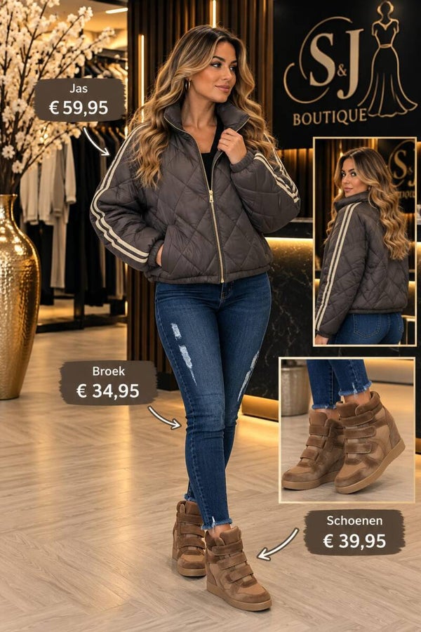 Dames Puffer jas One Size ( 3 kleuren )