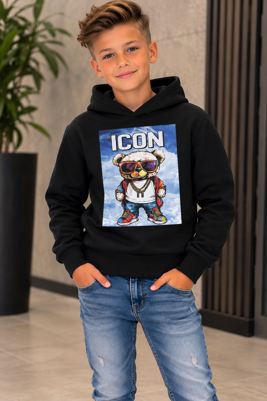 Icon hoodie zwart