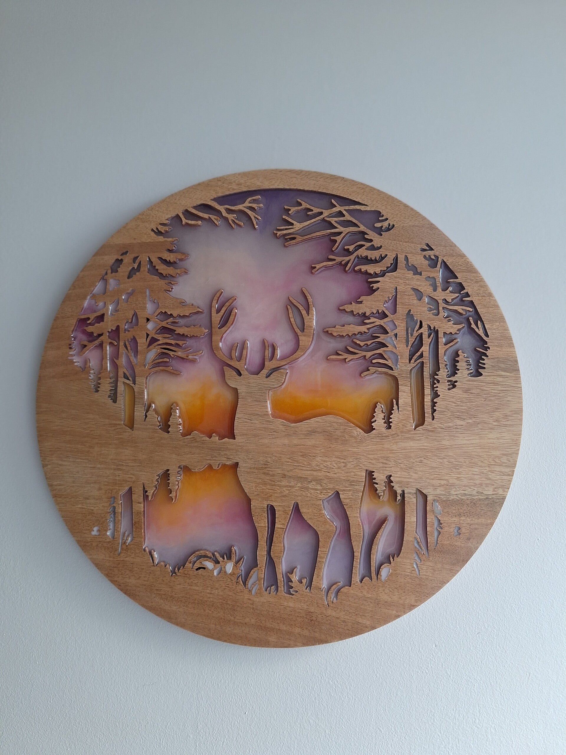 Cerf au bord du lac