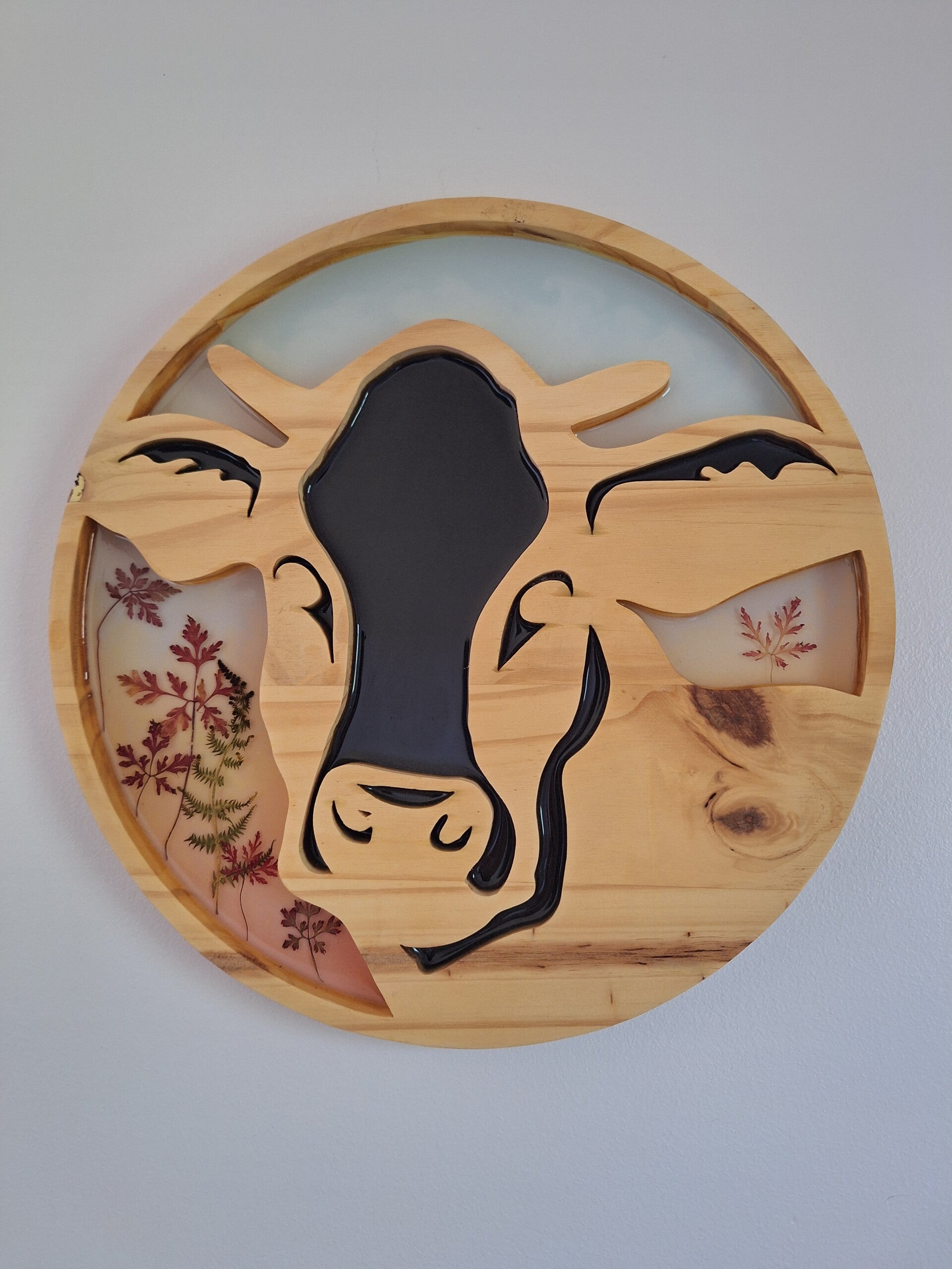 Vache - ciel d' aurore