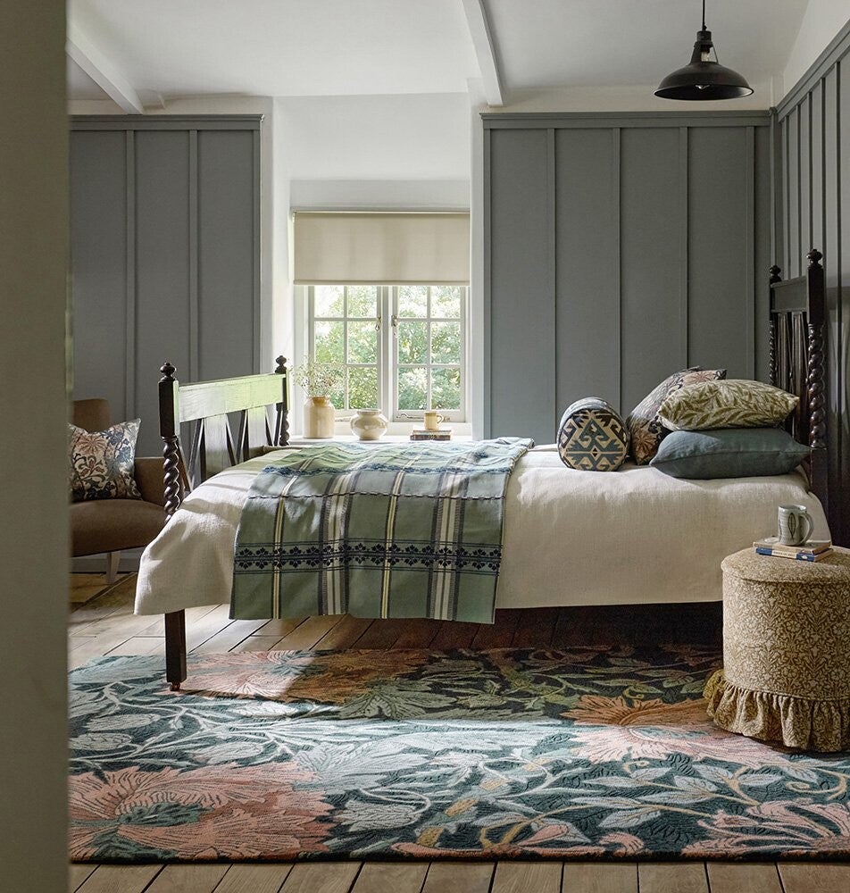 Morris & Co Honeysuckle & Tulip Teal