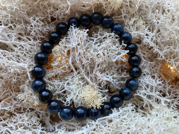 Bracelet œil de faucon "AA" - Perles 8 mm