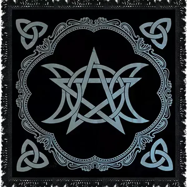 Nappe d'autel Lune et Pentagramme