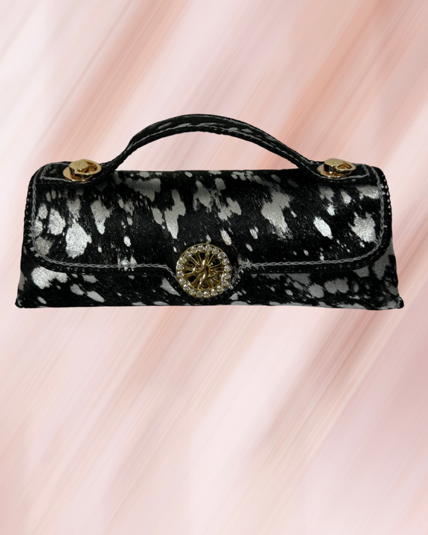 SAC AYEHA POCHETTE NOIR/ARGENT