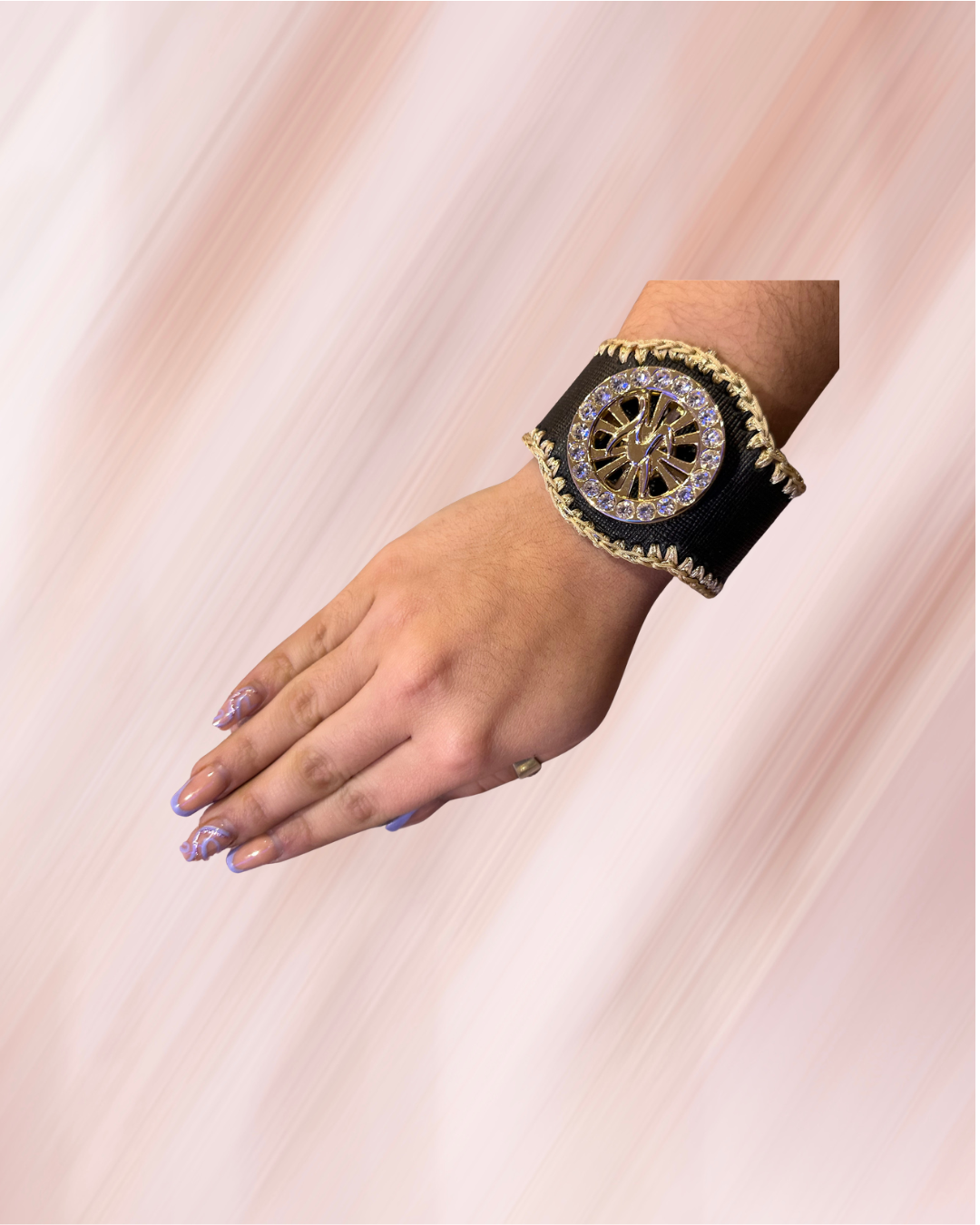 BRACELET ANTI STRESS NOIR /ECRU