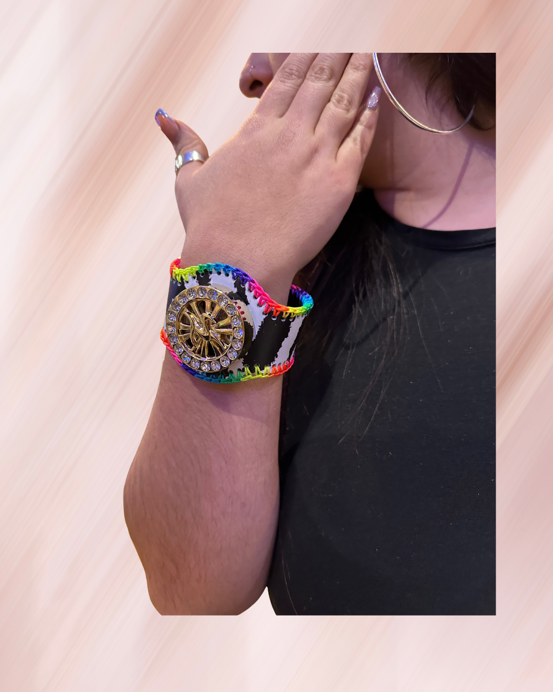 BRACELET ANTI STRESS ZEBRE RAINBOW