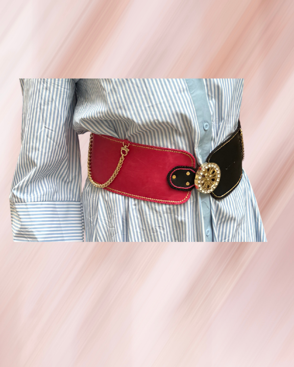 CEINTURES CHIC & SECURE NOIR/ROSE