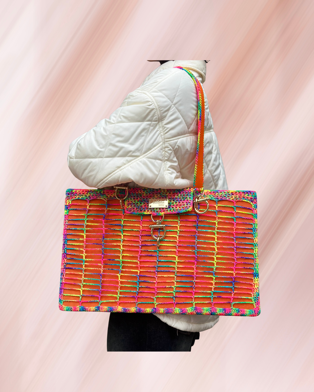 SAC STYLISTE ORANGE RAIBOW