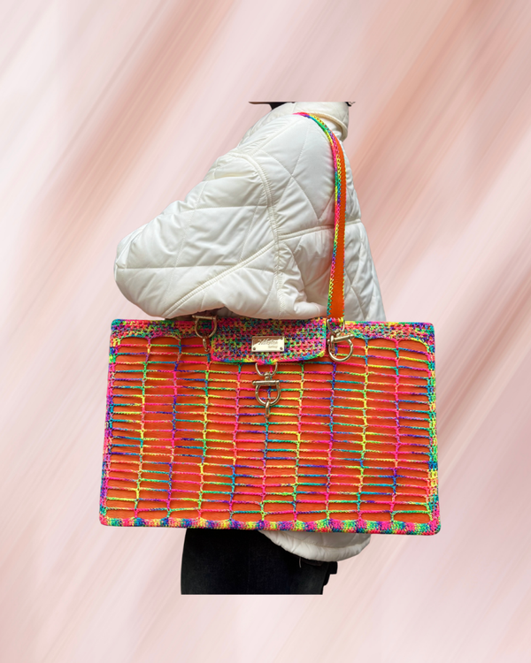SAC STYLISTE ORANGE RAIBOW