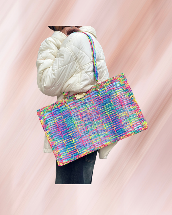 SAC STYLISTE BLEU RAINBOW
