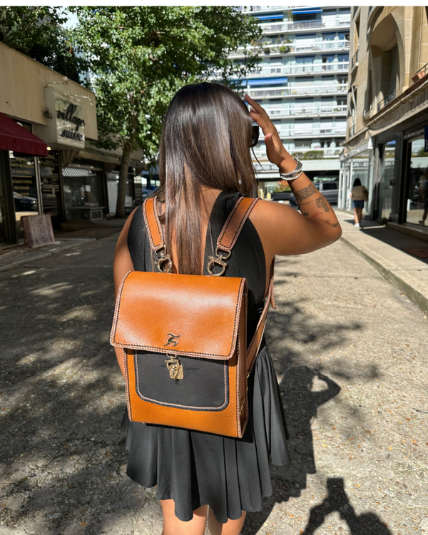 SAC A DOS ALMOST MARRON NOIR