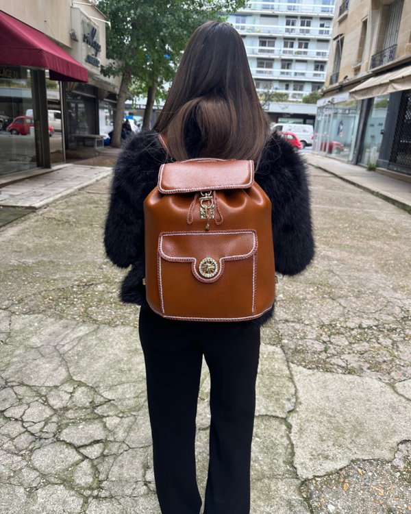 SAC A DOS ALMOST XL MARRON CLAIR