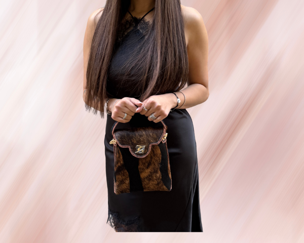 SAC AYEHA LAMAAGIE MARRON FONCE - M