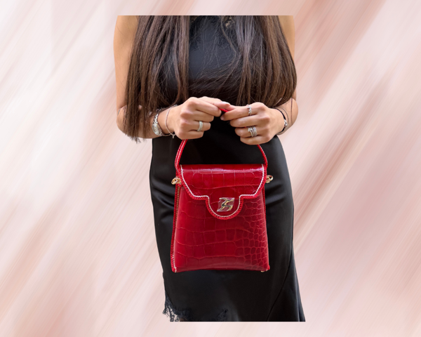 SAC AYEHA LAMAAGIE ROUGE CIRE - M