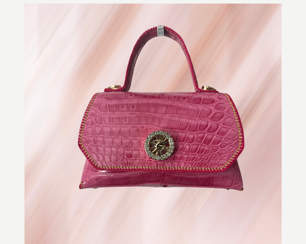 SAC AYEHA SÖSÖ BAGUETTE CROCO ROSE