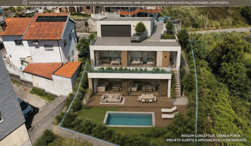 Proposta ilustrativa para terreno urbano em Fânzeres e São Pedro da Cova