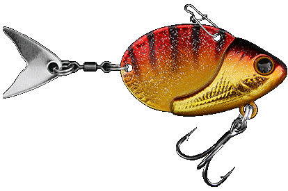 Fishus Esparrall Spin Tail Rode Tijger